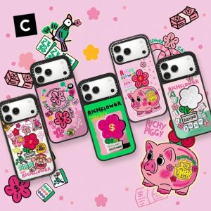 RICH FLOWER 聯名系列手機殼有錢花藝術家系列 適用iPhone17-12系列