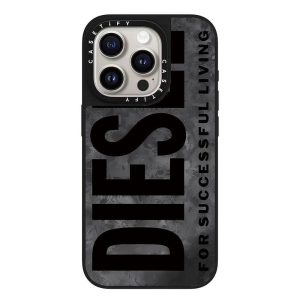 【DIESEL黑色】 黑框銀鏡