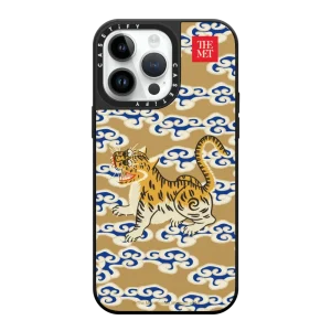 清代武官補子：虎紋補心 Gold
