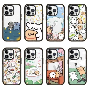 聯名Maltese線條小狗 適用 iPhone12-17系列